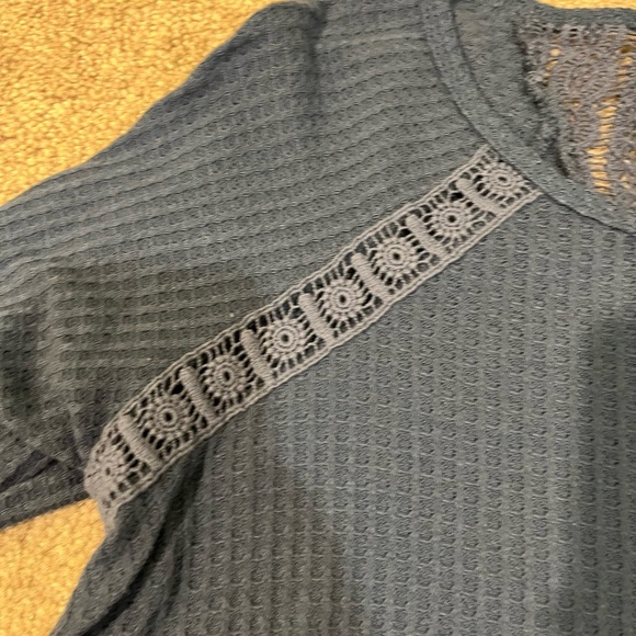 Mossimo Supply Co. Long Sleeve Waffle Knit Top - Picture 3 of 6